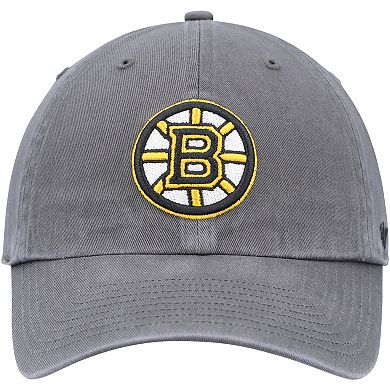 Men's '47 Charcoal Boston Bruins Team Clean Up Adjustable Hat