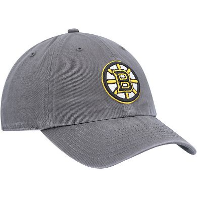 Men's '47 Charcoal Boston Bruins Team Clean Up Adjustable Hat