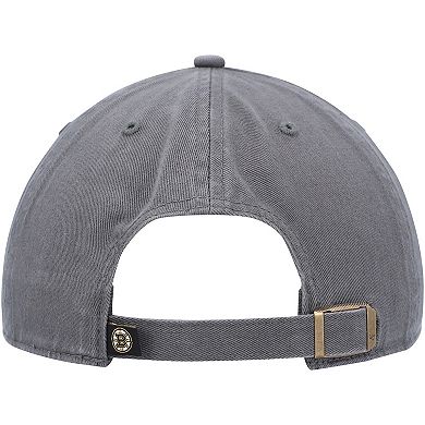 Men's '47 Charcoal Boston Bruins Team Clean Up Adjustable Hat