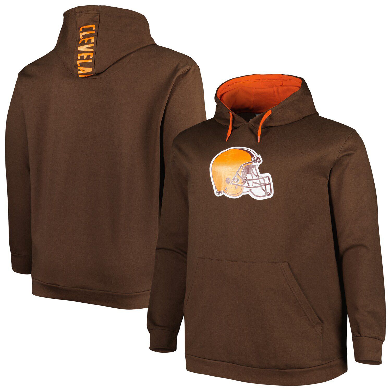 Women's New Era Brown Cleveland Browns Plus Size Athletic Varsity