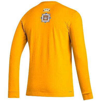 Men's adidas Gold Los Angeles Kings Reverse Retro 2.0 Fresh Playmaker Long Sleeve T-Shirt