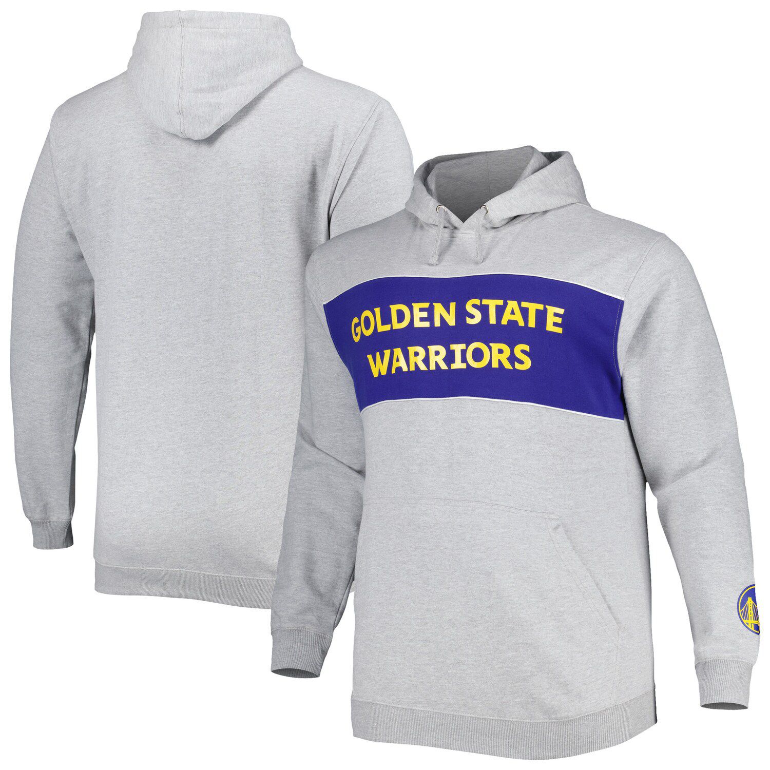 Men's Starter Royal Golden State Warriors Home Team Hoodie Half