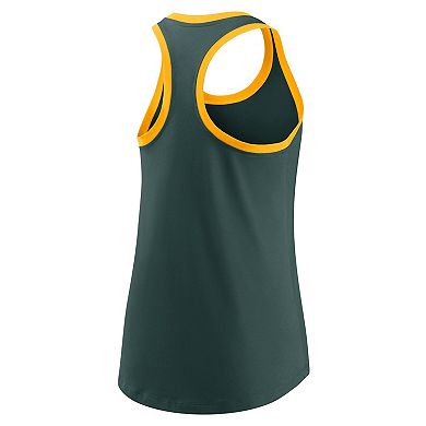 Women's Nike Green Oakland Athletics Tech Tank Top