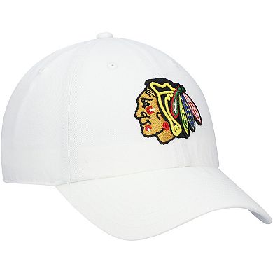 Men's '47 White Chicago Blackhawks Team Clean Up Adjustable Hat