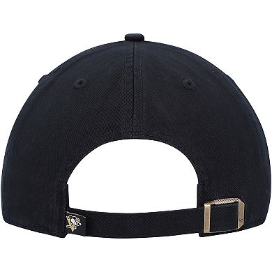 Men's '47 Black Pittsburgh Penguins Team Clean Up Adjustable Hat