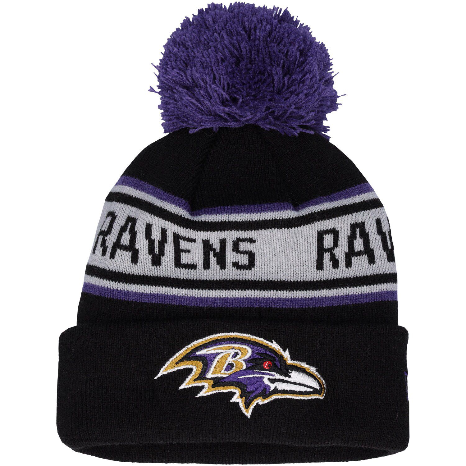 Men's Fanatics Branded Charcoal Baltimore Ravens Dark Shadow Cuffed Knit Hat