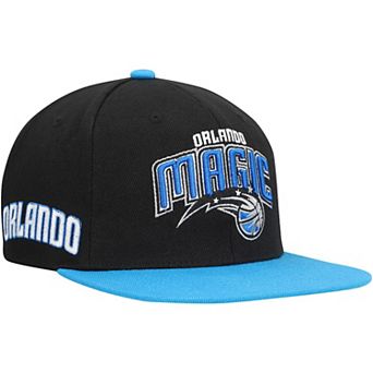 Men's Mitchell & Ness Black/Royal Orlando Magic Side Core 2.0 Snapback Hat