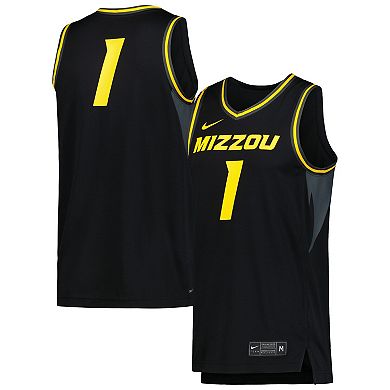 Men's Nike Black Missouri Tigers Replica Basketball Jersey