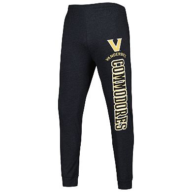 Men's Concepts Sport Black/Charcoal Vanderbilt Commodores Meter Pullover Hoodie & Pant Sleep Set