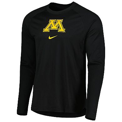 Men's Nike Black Minnesota Golden Gophers Spotlight Raglan Performance ...