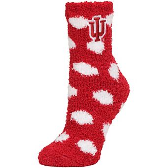 Women's ZooZatz Indiana Hoosiers Plush Dot Socks