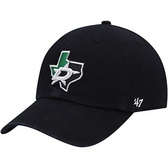 Men's '47 Black Dallas Stars Clean Up Adjustable Hat