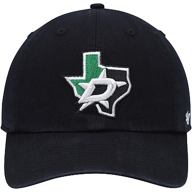 Men's '47 Black Dallas Stars Clean Up Adjustable Hat