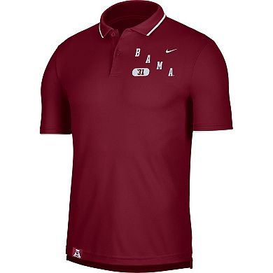 Men's Nike Crimson Alabama Crimson Tide Wordmark Performance Polo