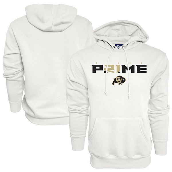 Men's Deion Sanders White Colorado Buffaloes Coach Prime Pullover