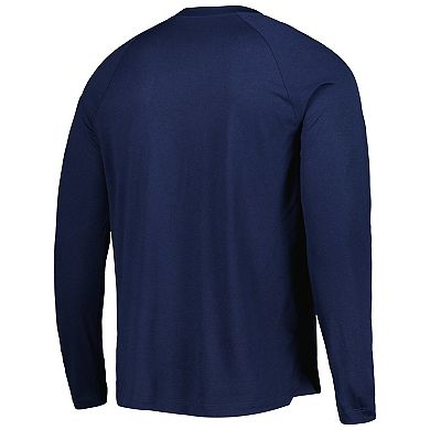 Men's Nike Navy BYU Cougars Spotlight Raglan Performance Long Sleeve T-Shirt