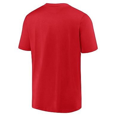 Men's Fanatics Branded Red New York Red Bulls Extended Play V-Neck T-Shirt