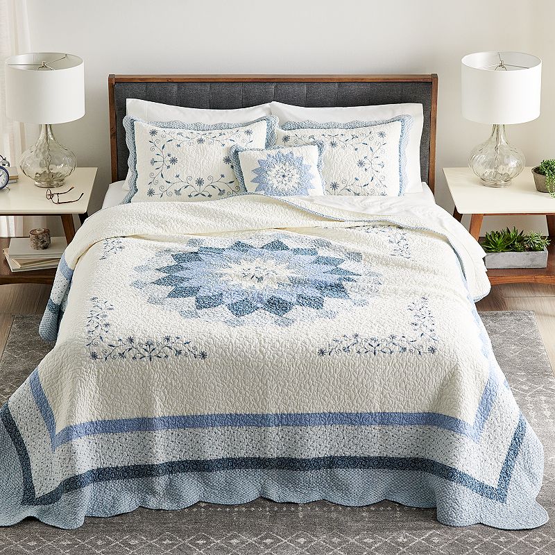 86327187 Sonoma Goods For Life Elizabeth Embroidered Bedspr sku 86327187