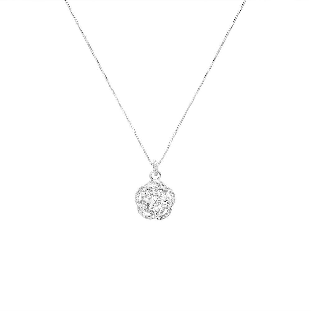 ☆ENGBROX☆ silver925 daily knot necklace EBNL25001SV Interlok Single Knot Drop Necklace - Brighton