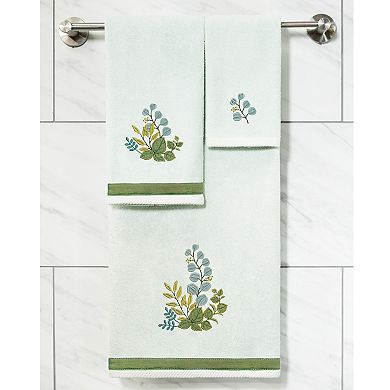 Linum Home Textiles Turkish Cotton Botanica 3-piece Embellished Hand & Bath Towel Set