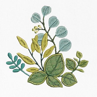 Linum Home Textiles Turkish Cotton Botanica 4-piece Embellished Towel Set