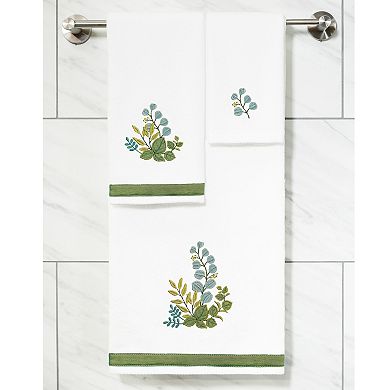 Linum Home Textiles Turkish Cotton Botanica 4-piece Embellished Towel Set