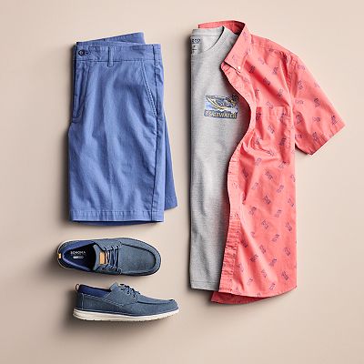 Men s IZOD Saltwater 9.5 in. Flat Front Shorts