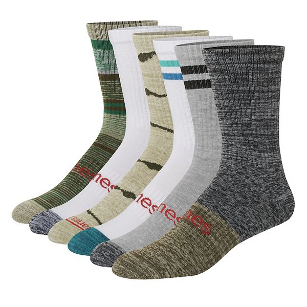 Men’s Hanes® Originals Ultimate 6Pack MoistureWicking Crew Socks