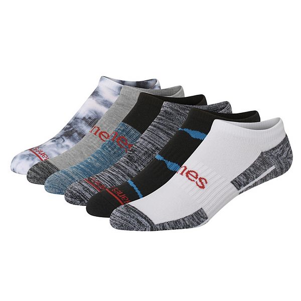 Men’s Hanes® Originals Ultimate 6Pack MoistureWicking NoShow Socks