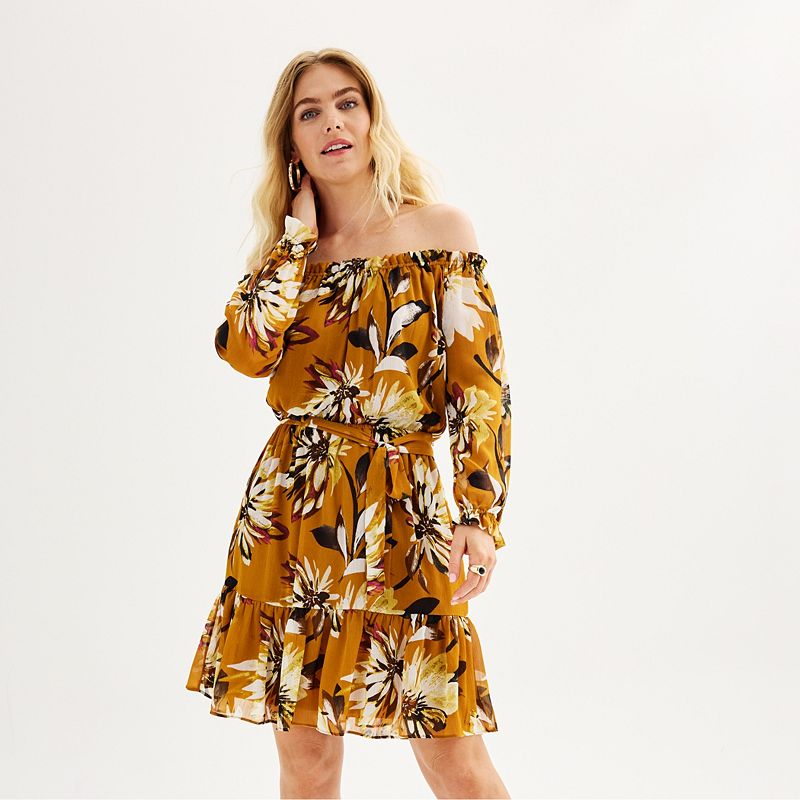 Kohls off clearance shoulder dress