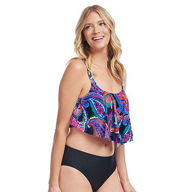 Women's Mazu French Paisley Flounce Bikini Swim Top