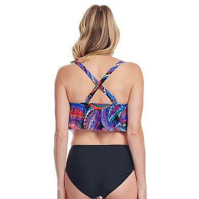 Women's Mazu French Paisley Flounce Bikini Swim Top
