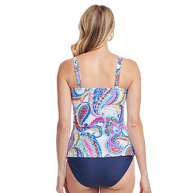 Women's Mazu French Paisley Sweetheart A-Line Tankini Swim Top