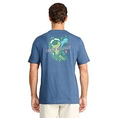 NEW LT IZOD MENS T SHIRT Tee Blue Harbor Fishing Club Short Sleeve Large  Tall