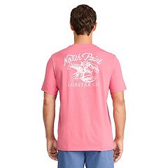 Hot pink graphic tee hot sale mens