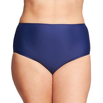 Plus Size Mazu Mid-Waist Swim Briefs