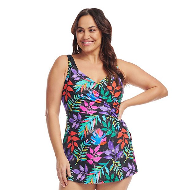 Kohls plus size on sale swimdress