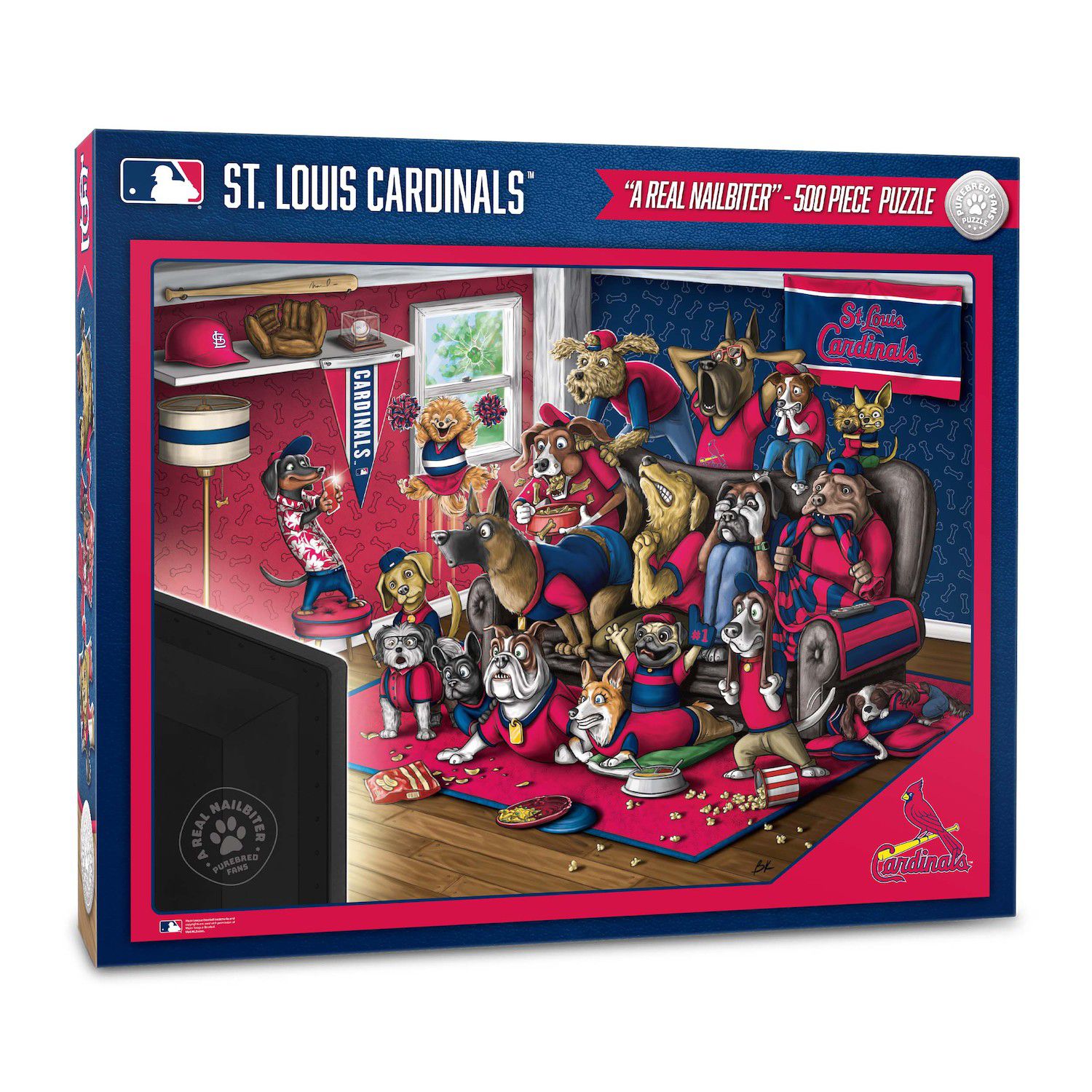 You The Fan St. Louis Cardinals Gameday In The Dog House Puzzle