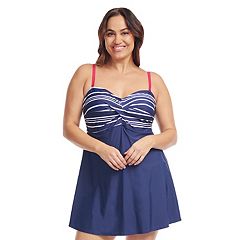 Plus Size Swim Dress One Piece Swimdress front by HouseOfLaRoux