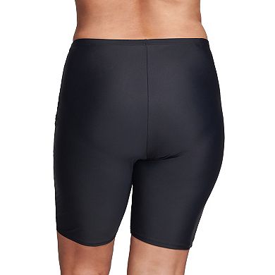 Plus Size Mazu Long Length Capri Swim Shorts