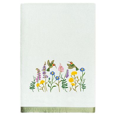 Linum Home Textiles Turkish Cotton Hada 2-piece Embellished Bath Towel Set