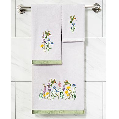 Linum Home Textiles Turkish Cotton Hada 2-piece Embellished Fingertip Towel Set