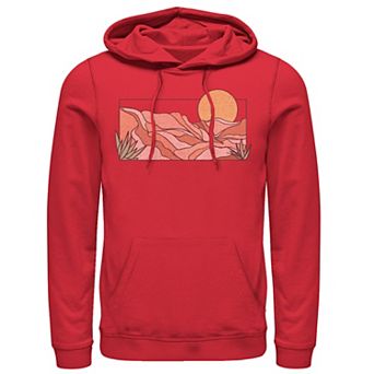 Men's Trendy Modern Line Scape Hoodie