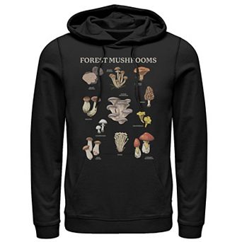 Men's Wild Forest Mushrooms Draws Hoodie