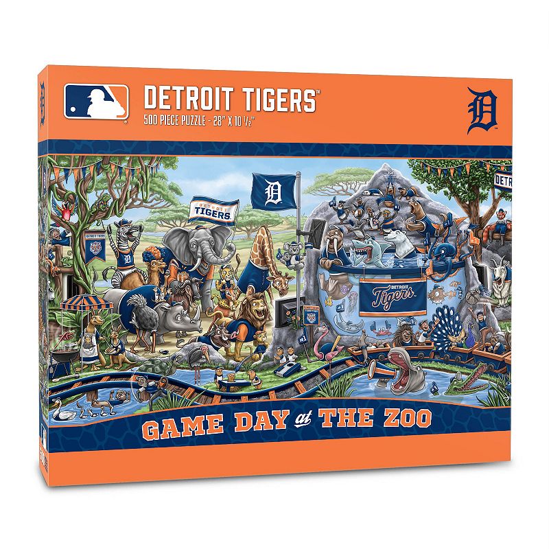 Detroit Tigers Game Day At The Zoo 500-Piece Puzzle, Multicolor