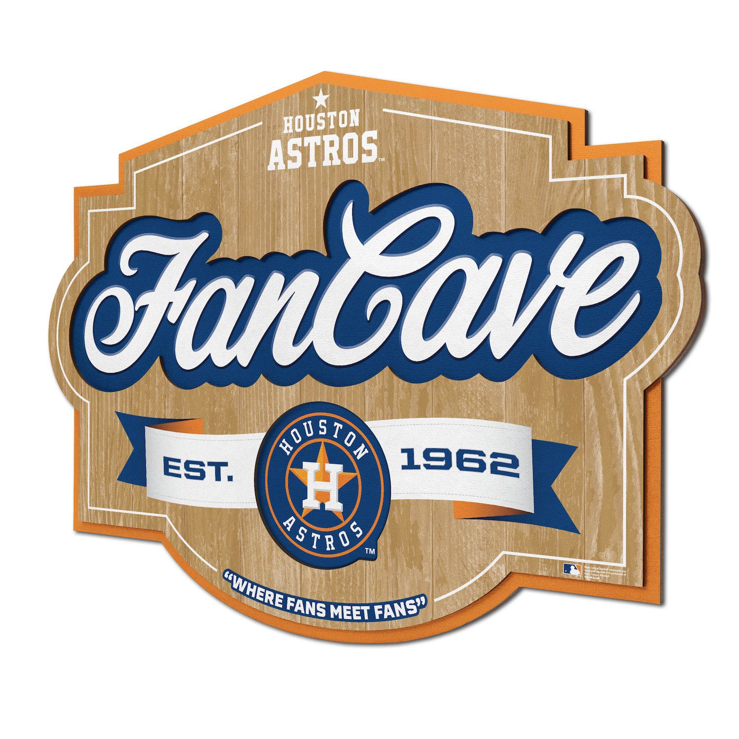 MLB Houston Astros Logo 2.5 x 3.5 Fridge Magnet 