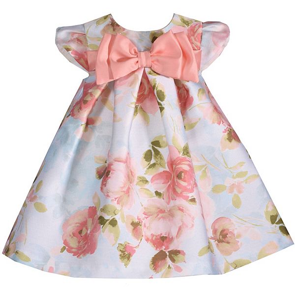 Baby & Toddler Girl Bonnie Jean Bow Front Trapeze Dress