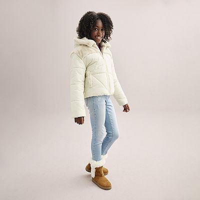 Girls 4-16 Koolaburra by UGG Heavyweight Cropped Puffer Jacket