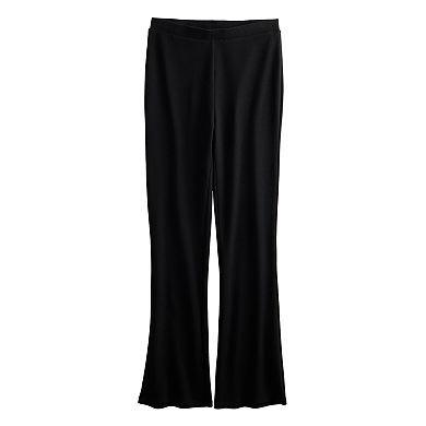 Juniors' Pink Republic Ribbed Flare Pants