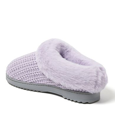 Dearfoams Hannah Festive Knit Women's Clog Slippers